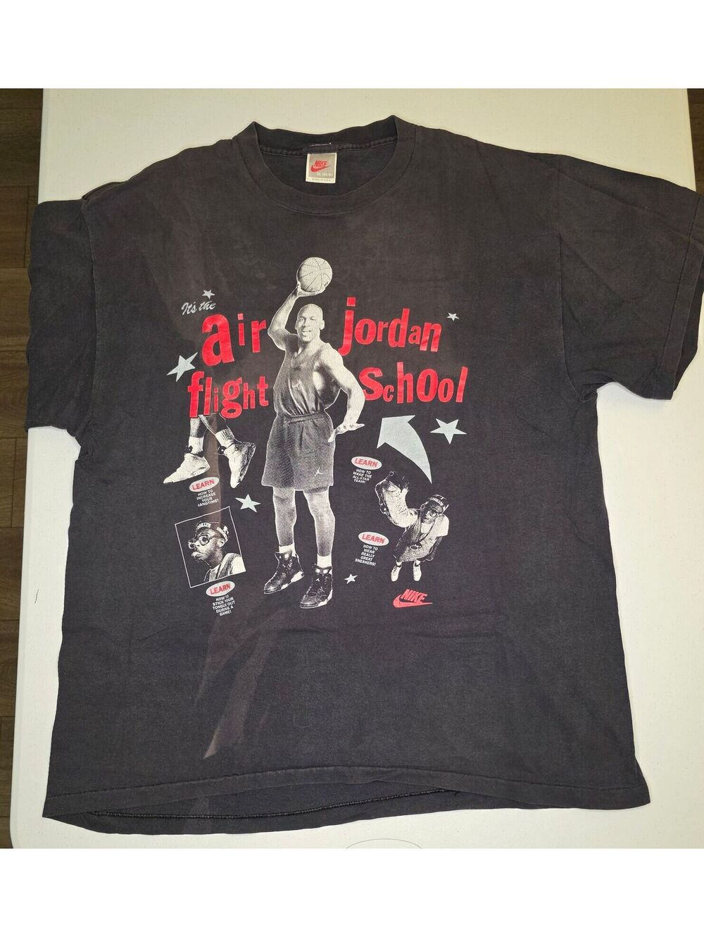 90s Nike Micheal Jordan Spike Lee Flight School Tee